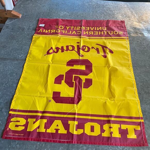 Vintage University of Southern California Trojans SC USC Flag Banner 36" x 27" - Picture 4 of 11